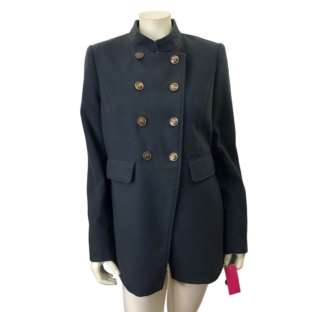 TOMMY GIRL‎ DOUBLE BREASTED MILITARY COAT LG NEW WITH TAG